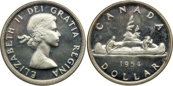 1 Dollar 加拿大 銀 伊丽莎白二世 (1926-2022)