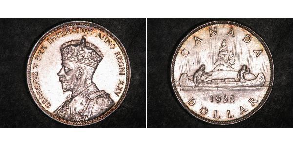 1 Dollar 加拿大 銀 乔治五世  (1865-1936)