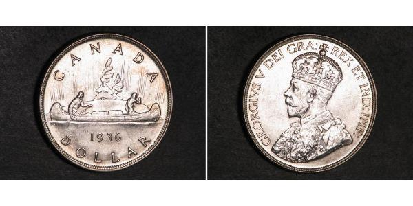 1 Dollar 加拿大 銀 乔治五世  (1865-1936)