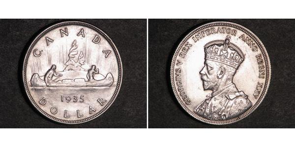 1 Dollar 加拿大 銀 乔治五世  (1865-1936)