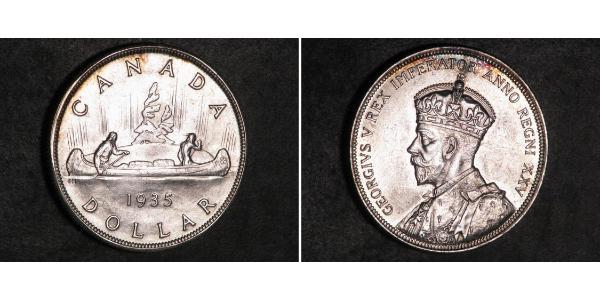 1 Dollar 加拿大 銀 乔治五世  (1865-1936)