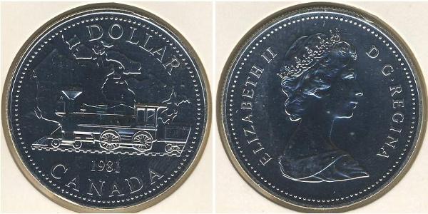 1 Dollar 加拿大 銀 