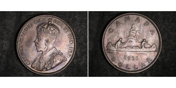 1 Dollar 加拿大 銀 乔治五世  (1865-1936)