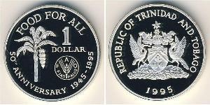 1 Dollar 千里達及托巴哥 銀 