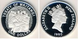 1 Dollar 新西兰 銀 