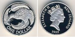 1 Dollar 新西兰 銀 