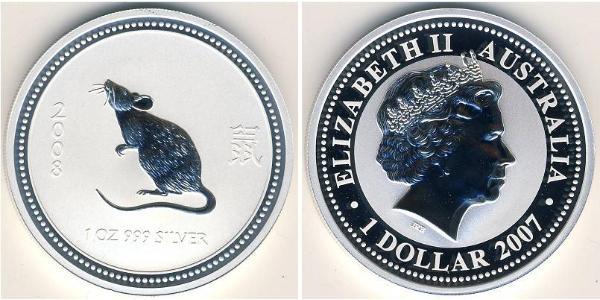 1 Dollar 澳大利亚 銀 