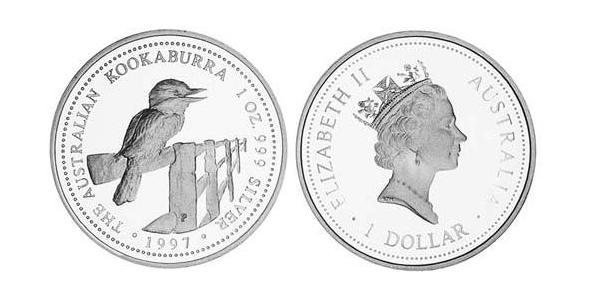 1 Dollar 澳大利亚 銀 伊丽莎白二世 (1926-2022)