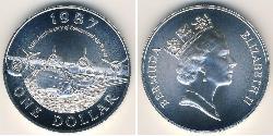 1 Dollar 百慕大 銀 伊丽莎白二世 (1926-2022)