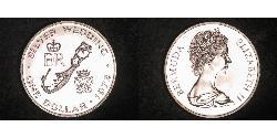 1 Dollar 百慕大 銀 伊丽莎白二世 (1926-2022)