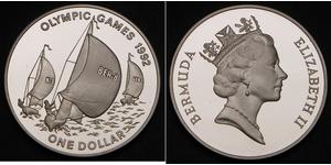 1 Dollar 百慕大 銀 