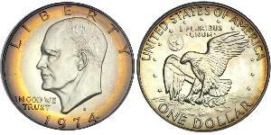 1 Dollar 美利堅合眾國 (1776 - ) 銀 Dwight David Eisenhower (1890-1969)