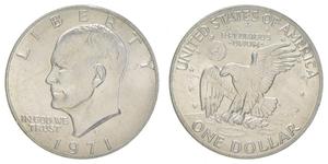 1 Dollar 美利堅合眾國 (1776 - ) 銀 Dwight David Eisenhower (1890-1969)
