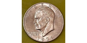 1 Dollar 美利堅合眾國 (1776 - ) 銀 Dwight David Eisenhower (1890-1969)