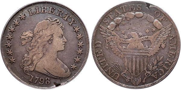 1 Dollar 美利堅合眾國 (1776 - ) 銀 Anne Willing Bingham (1764-1801)