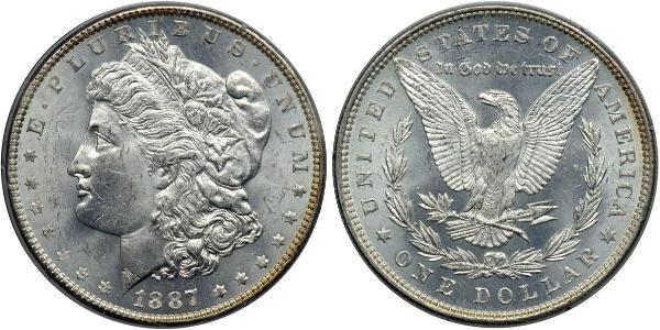 1 Dollar 美利堅合眾國 (1776 - ) 銀 