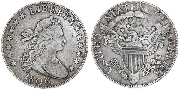 1 Dollar 美利堅合眾國 (1776 - ) 銀 Anne Willing Bingham (1764-1801)