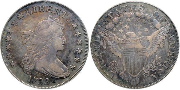 1 Dollar 美利堅合眾國 (1776 - ) 銀 Anne Willing Bingham (1764-1801)