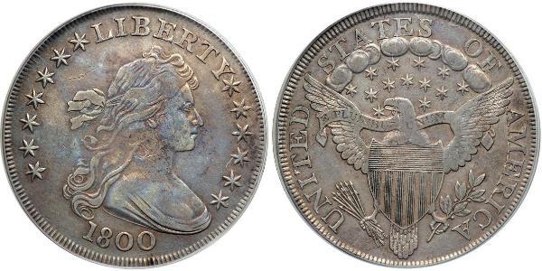 1 Dollar 美利堅合眾國 (1776 - ) 銀 Anne Willing Bingham (1764-1801)