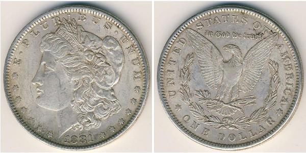 1 Dollar 美利堅合眾國 (1776 - ) 銀 