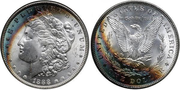 1 Dollar 美利堅合眾國 (1776 - ) 銀 