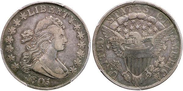 1 Dollar 美利堅合眾國 (1776 - ) 銀 Anne Willing Bingham (1764-1801)
