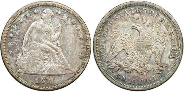 1 Dollar 美利堅合眾國 (1776 - ) 銀 