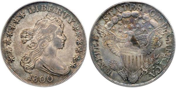 1 Dollar 美利堅合眾國 (1776 - ) 銀 Anne Willing Bingham (1764-1801)