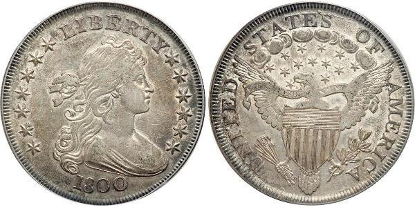 1 Dollar 美利堅合眾國 (1776 - ) 銀 Anne Willing Bingham (1764-1801)