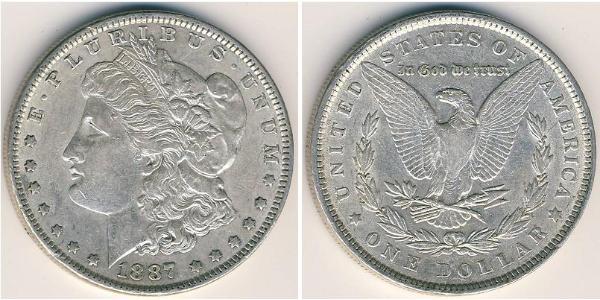 1 Dollar 美利堅合眾國 (1776 - ) 銀 