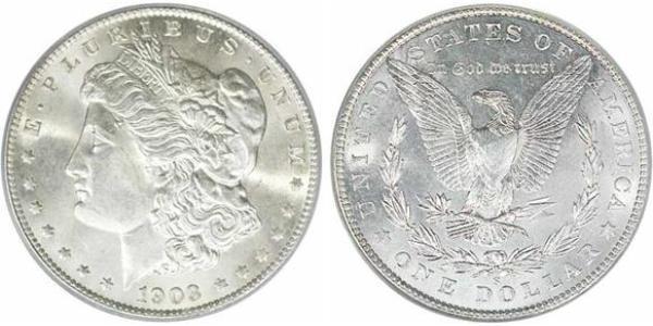 1 Dollar 美利堅合眾國 (1776 - ) 銀 