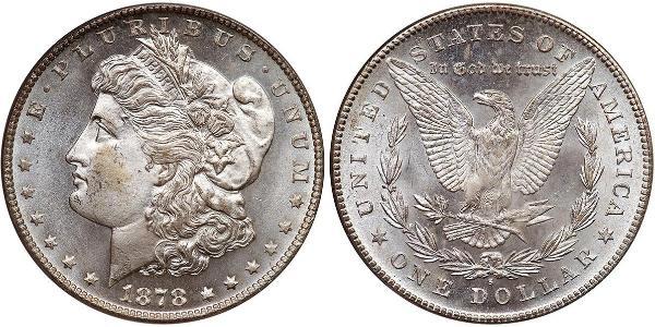 1 Dollar 美利堅合眾國 (1776 - ) 銀 