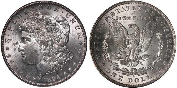 1 Dollar 美利堅合眾國 (1776 - ) 銀 