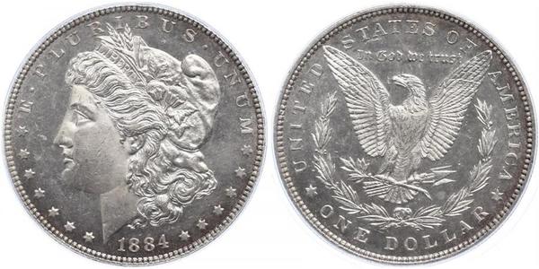 1 Dollar 美利堅合眾國 (1776 - ) 銀 