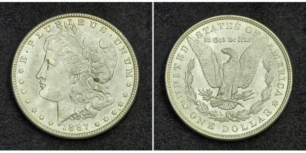 1 Dollar 美利堅合眾國 (1776 - ) 銀 