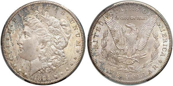 1 Dollar 美利堅合眾國 (1776 - ) 銀 
