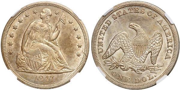 1 Dollar 美利堅合眾國 (1776 - ) 銀 