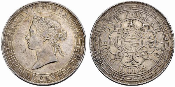 1 Dollar 香港 銀 爱德华七世 (1841-1910)