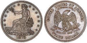 1 Dollar 美利堅合眾國 (1776 - ) 銀/銅 