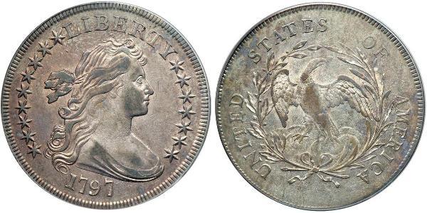 1 Dollar 美利堅合眾國 (1776 - ) 銀/銅 Anne Willing Bingham (1764-1801)