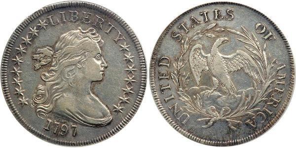 1 Dollar 美利堅合眾國 (1776 - ) 銀/銅 Anne Willing Bingham (1764-1801)