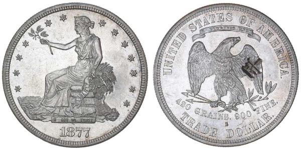 1 Dollar 美利堅合眾國 (1776 - ) 銀/銅 