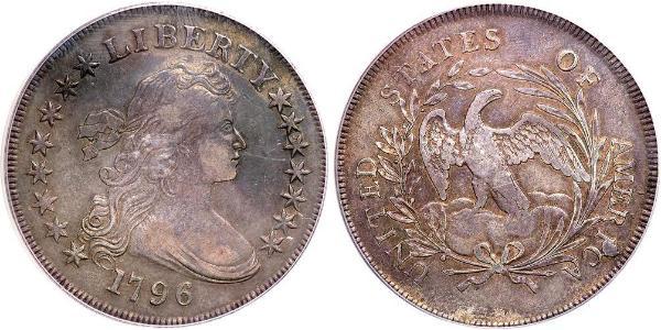 1 Dollar 美利堅合眾國 (1776 - ) 銀/銅 Anne Willing Bingham (1764-1801)