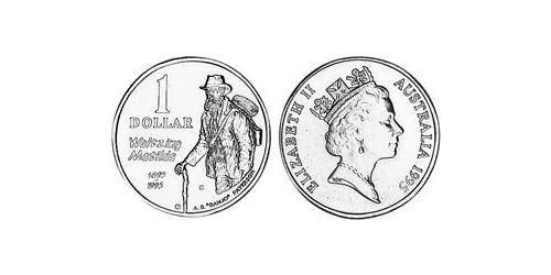 1 Dollar 澳大利亚 铝/銅/镍 伊丽莎白二世 (1926-2022)