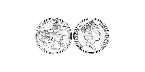 1 Dollar 澳大利亚 铝/銅/镍 伊丽莎白二世 (1926-2022)