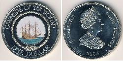 1 Dollar Cook Islands 镍/銅 伊丽莎白二世 (1926-2022)