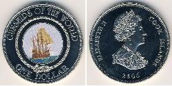 1 Dollar Cook Islands 镍/銅 伊丽莎白二世 (1926-2022)