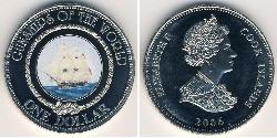 1 Dollar Cook Islands 镍/銅 