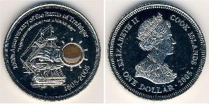 1 Dollar Cook Islands 銅/镍 