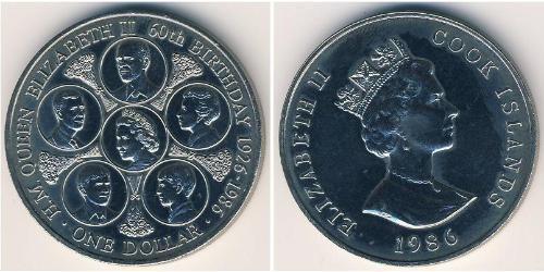 1 Dollar Cook Islands 銅/镍 